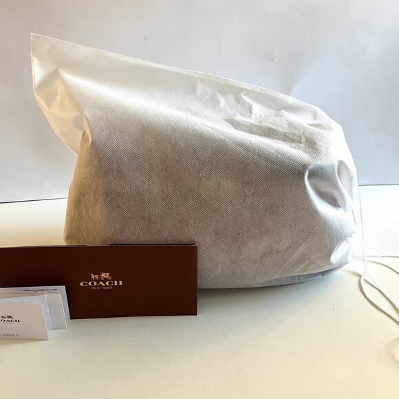 COACH Leather TURNLOCK Chelsea Jayden Satchel, Brown + Dustbag + Care Cards - Picture 12 of 15